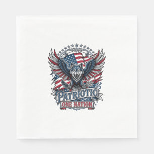 Patriottische Adelaar Wolf Hybride Dier Hybride Pa Servet