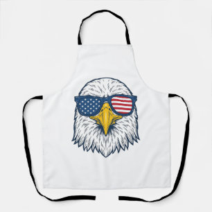 Patriottische Adelaar Zonnebril Vintage Vector Des Schort
