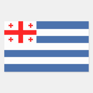 Patriottische Adzjaarse vlag Rechthoekige Sticker