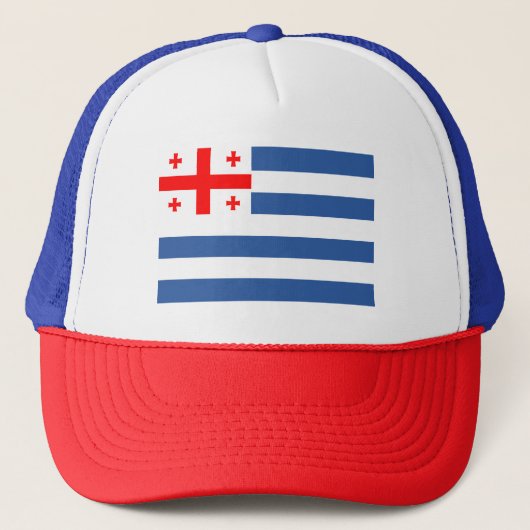 Patriottische Adzjaarse vlag Trucker Pet (Voorkant)