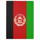 Patriottische Afghanistan vlag Klembord (Achterkant)