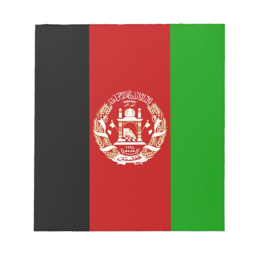 Patriottische Afghanistan vlag Notitieblok (Voorkant)