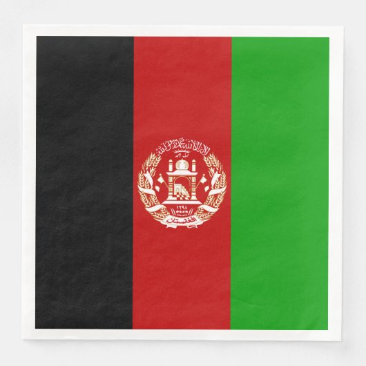 Patriottische Afghanistan vlag Servet (Voorkant)
