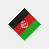 Patriottische Afghanistan vlag Servetten (Hoek)