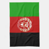 Patriottische Afghanistan vlag Theedoek (Verticaal)