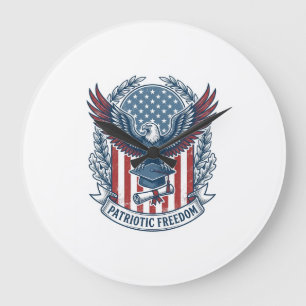 Patriottische afstudeer vector grafische T-shirt Grote Klok