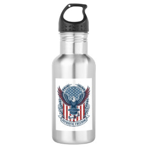 Patriottische afstudeer vector grafische T-shirt Waterfles