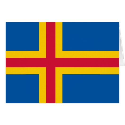 Patriottische Ålandeilanden vlag (Voorkant Horizontaal)