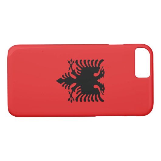 Patriottische Albanese vlag Case-Mate iPhone Case (Achterkant (Horizontaal))
