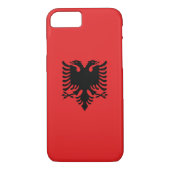 Patriottische Albanese vlag Case-Mate iPhone Case (Achterkant)
