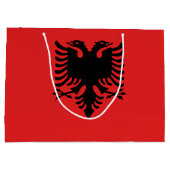 Patriottische Albanese vlag Groot Cadeauzakje (Achterkant)