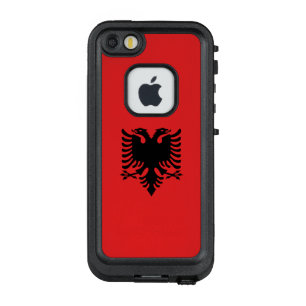 Patriottische Albanese vlag LifeProof FRÄ’ iPhone SE/5/5s Hoesje