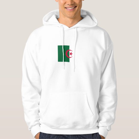 Patriottische Algerijnse vlag Hoodie (Voorkant)