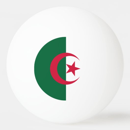 Patriottische Algerijnse vlag Pingpongballen (Voorkant)