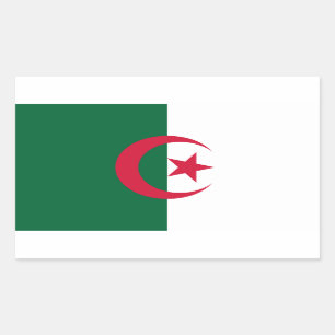 Patriottische Algerijnse Vlag Rechthoekige Sticker