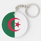 Patriottische Algerijnse vlag Sleutelhanger (Achterkant)
