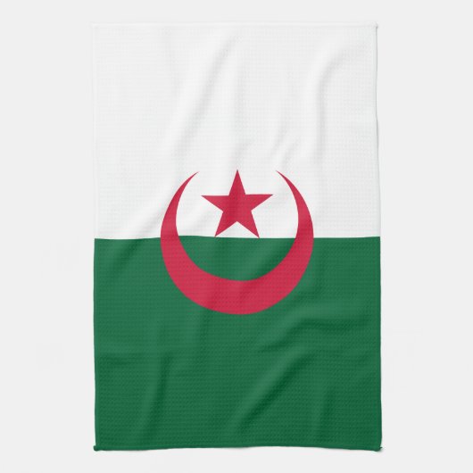 Patriottische Algerijnse vlag Theedoek (Verticaal)