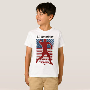 Patriottische All-American Baseball verhit T-shirt