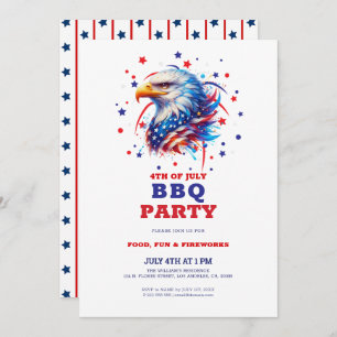 Patriottische American Eagle BBQ Kaart