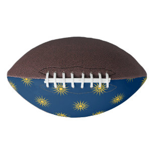 Patriottische American football met vlag van Maced