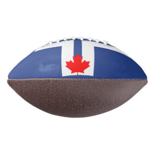Patriottische American football met vlag van Toron
