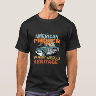 Patriottische American Heritage Pickers Lange Mouw T-shirt