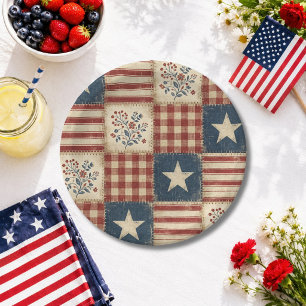 Patriottische Americana 4 juli Herdenkingsdag Papieren Bordje