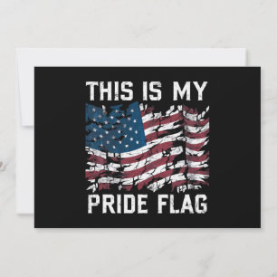 Patriottische Amerikaan Dit is mijn Pride Vlag USA Kaart