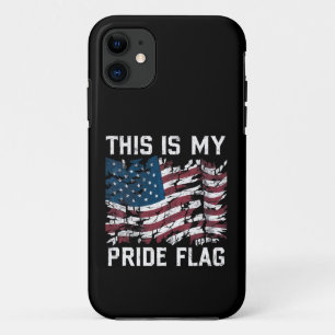 Patriottische Amerikaan Dit is mijn Pride-vlag VS iPhone 11 Hoesje