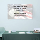Patriottische Amerikaanse aangepaste berichtbanner Spandoek (Beurs)