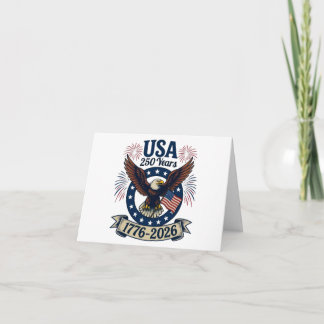 Patriottische Amerikaanse Adelaar 250 Jaar 1776-20 Bedankkaart
