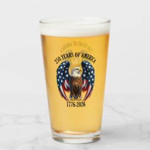 Patriottische Amerikaanse Adelaar 250 Jaar 1776-20 Glas