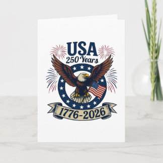 Patriottische Amerikaanse Adelaar 250 Jaar 1776-20 Kaart