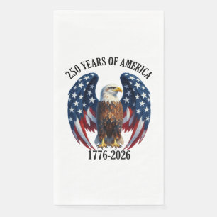 Patriottische Amerikaanse Adelaar 250 Jaar 1776-20 Servet