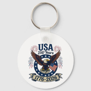 Patriottische Amerikaanse Adelaar 250 Jaar 1776-20 Sleutelhanger