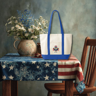 Patriottische Amerikaanse Adelaar 250e verjaardag Tote Bag