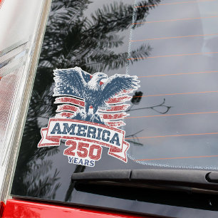 Patriottische Amerikaanse Adelaar 250ste Verjaarda Sticker