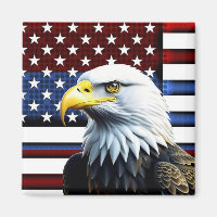 Patriottische Amerikaanse adelaar en Amerikaanse v