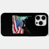 Patriottische Amerikaanse adelaar en vlag ontwerp Case-Mate iPhone Case (Achterkant (horizontaal))
