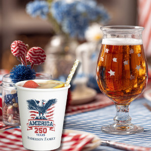 Patriottische Amerikaanse Adelaar Gefeliciteerd me Papieren Bekers