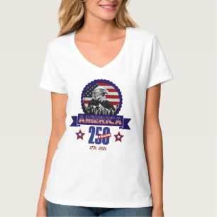 Patriottische Amerikaanse Adelaar Gefeliciteerd me T-shirt