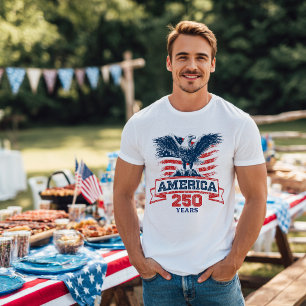 Patriottische Amerikaanse Adelaar Gefeliciteerd me T-shirt