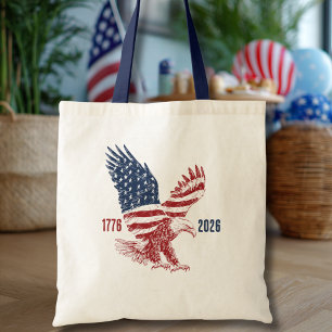 Patriottische Amerikaanse Adelaar Gefeliciteerd me Tote Bag