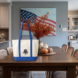 Patriottische Amerikaanse Adelaar Gelukkige 250e V Tote Bag