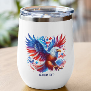 Patriottische Amerikaanse adelaar rood wit blauw