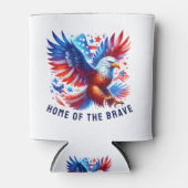 Patriottische Amerikaanse adelaar rood wit blauw Blikjeskoeler (Voorkant)