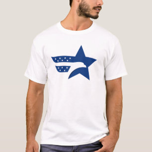 Patriottische Amerikaanse Adelaar Ster T-shirt