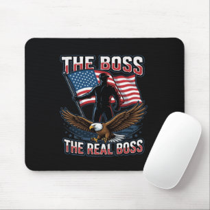 Patriottische Amerikaanse Adelaar The Real Boss De Muismat