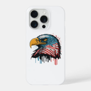 Patriottische Amerikaanse Adelaar USA Onafhankelij iPhone 15 Pro Hoesje