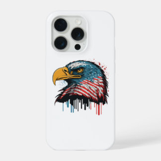 Patriottische Amerikaanse Adelaar USA Onafhankelij iPhone 15 Pro Hoesje